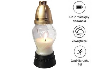 kamera nagrobkowa w zniczku KN35